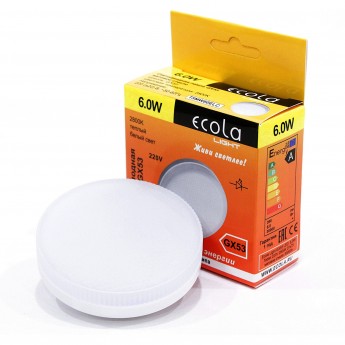 Светодиодная лампа ECOLA LIGHT GX53 LED T5MW60ELC Светодиодная лампа ECOLA LIGHT GX53 LED T5MW60ELC