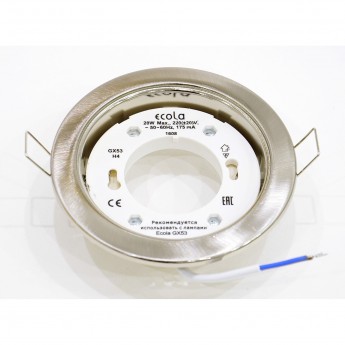 Встраиваемый светильник ECOLA GX53 H4 FN53RNECB хром Встраиваемый светильник ECOLA GX53 H4 FN53RNECB хром